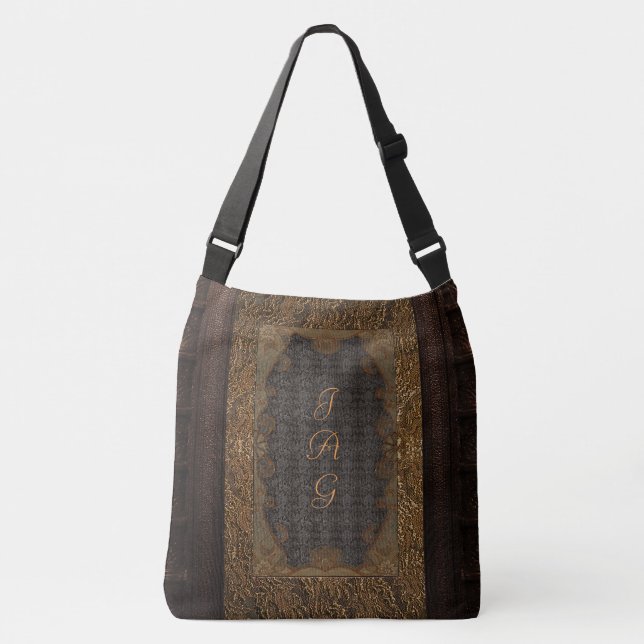 Ajustable La couverture de livre rustique met en sac le cuir (Devant)