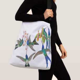 Ajustable L'animal d'oiseaux de colibri fleurit le sac