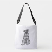 Le sac de chien de Schnauzer, doublent dégrossi