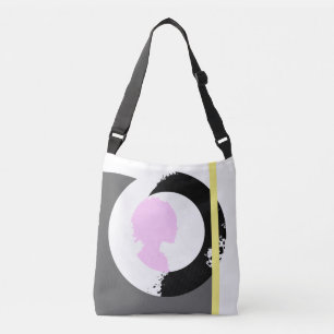 Ajustable Le sac fourre-tout "Silhouette rose" de la fille p
