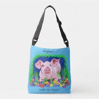 Ajustable Les végétaliens me rendent heureux ! Sac mignon de
