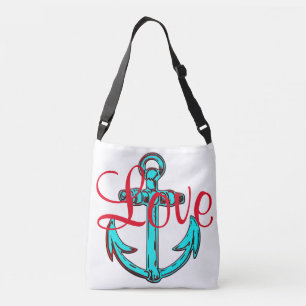 Ajustable Love sac fourre-tout Jolie ancre de plage