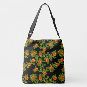 Ajustable Noir #1 floral de grand sac fourre-tout