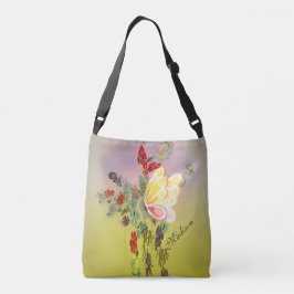 Ajustable Papillons de fleurs Monogramme Imprimer Sac de car