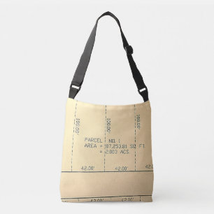 Ajustable Parcelle 1 - Immobilier Thème Crossbody Sac fourre