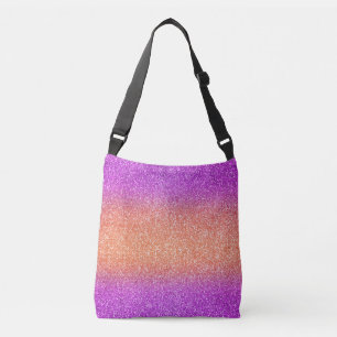 Ajustable Parties scintillant Ombre rose-orange Sac carrossa