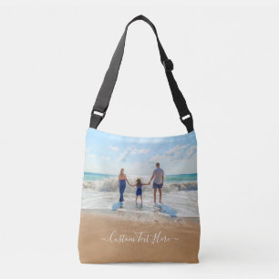 Ajustable Photo personnalisée Texte Crossbody Sac Votre Cade