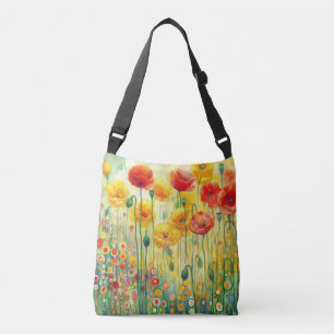 Ajustable Poppies florales modernes Sac de carrosserie
