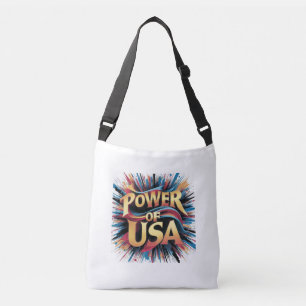 Ajustable Power of USA Sac fourre-tout - Bold Patriotic Desi