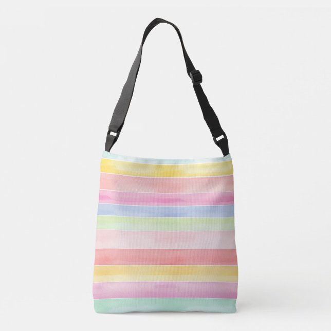 Ajustable Sac à bande arc-en-ciel Pastel (Dos)