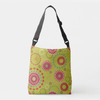 Sac à bandoulière à motif géométrique du milieu du