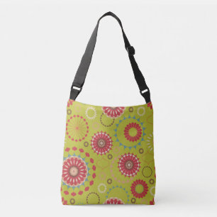 Ajustable Sac à bandoulière à motif géométrique du milieu du