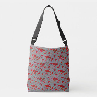 Ajustable Sac à bandoulière avec texte artistique Love and H