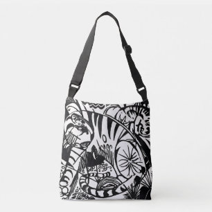 Ajustable Sac à bandoulière Expressionniste au Tigre de Fran