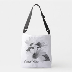 Ajustable Sac à bandoulière floral moderne neutre élégant Da
