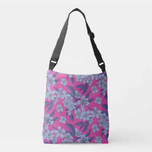 Ajustable Sac à bandoulière floral rose vif