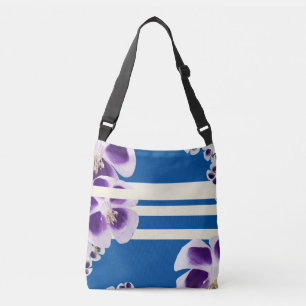 Ajustable Sac à bandoulière géométrique floral de printemps