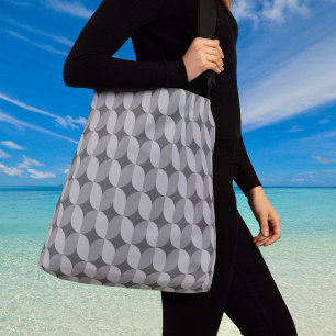 Ajustable Sac à bandoulière large à motif mono des années 60