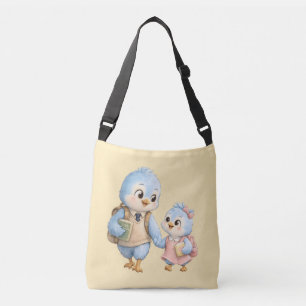 Ajustable Sac à bandoulière Petits Oiseaux Mignons Frères et