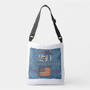 Ajustable Sac à bandoulière Tote - 250 Ans de Liberté