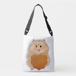 Ajustable Sac à bandoulière tout-imprimé avec hamster et bis