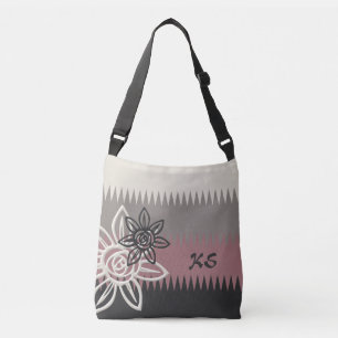 Ajustable Sac à carrosserie floral sur mesure Dusty/Rose de