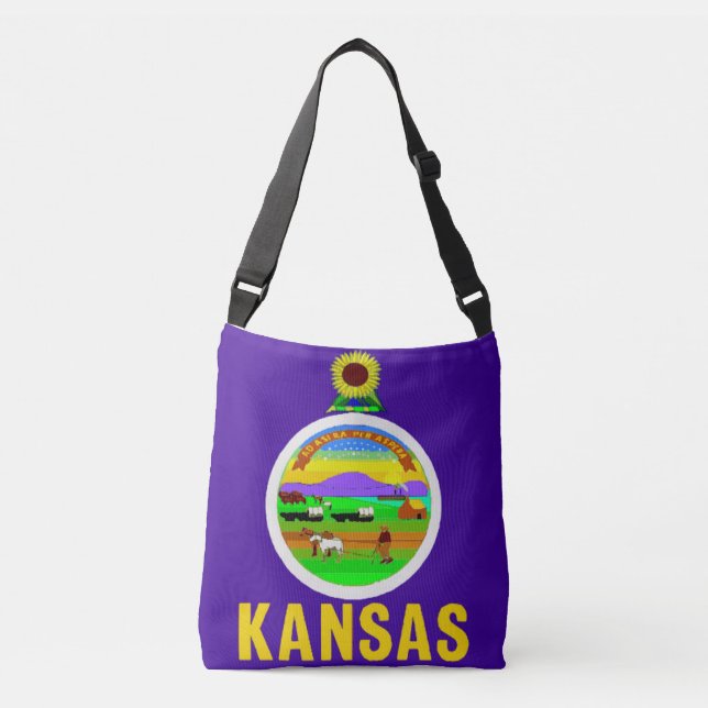 Ajustable Sac à drapeau, Kansas (Devant)