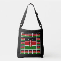 Sac à drapeau kényan, mode kényane / sac à crossbo