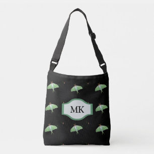 Ajustable Sac à main à motif de papillon luna noir monogramm