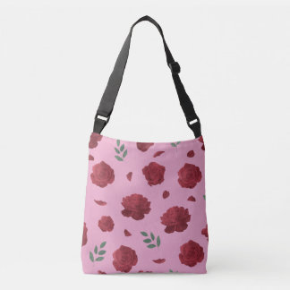 Ajustable Sac à main à motif de rose | Sac fourre-tout