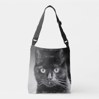 Ajustable Sac à main crossbody de roche de chats noirs