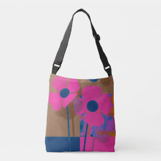Ajustable Sac à main fleuri rose moderne / Fleur audacieuse 