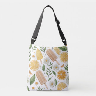 Ajustable Sac bandoulière Lemon Daisy – Floral Citron pour l