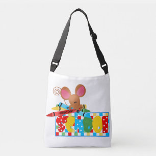 Ajustable Sac bandoulière moyen à impression intégrale