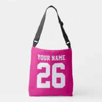 Sac bandoulière personnalisé numéro de maillot ros