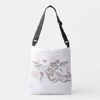 Ajustable Sac Cabas Terre Art Typographique