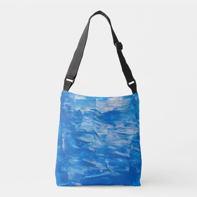 Ajustable Sac carrossable Abstrait bleu (Devant)
