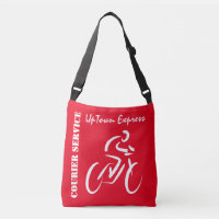 Sac carrossable Croix du Courrier à Vélo Rouge