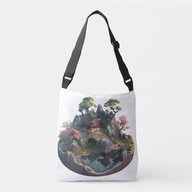 Ajustable Sac carrossable en 3D Imaginaire chinois mignon (Devant)