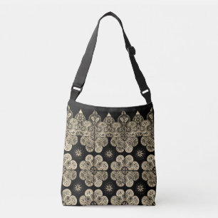Ajustable Sac carrossable noir et bronzé