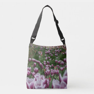 Ajustable Sac carrossable pourpre et blanc pour tulipes