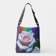 Sac carrossable Rose blanche