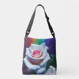Ajustable Sac carrossable Rose blanche