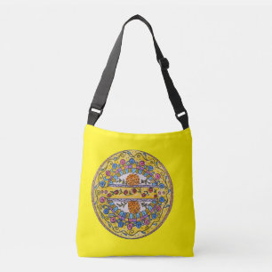 Ajustable Sac carrossal circulaire Floral Design