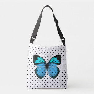 Ajustable Sac carrosserie Chic Polka Point Butterfly Cross B