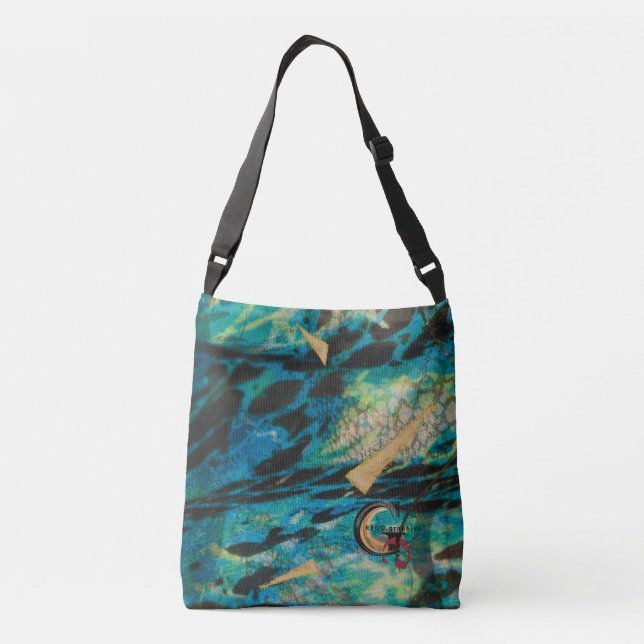 Ajustable Sac carrosserie Turquoise Cross (Dos)