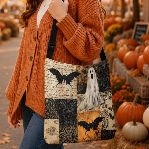 Ajustable Sac Collage Halloween Fantôme Vintage Gothique