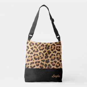 Ajustable Sac croisé personnalisé Empreinte de léopard