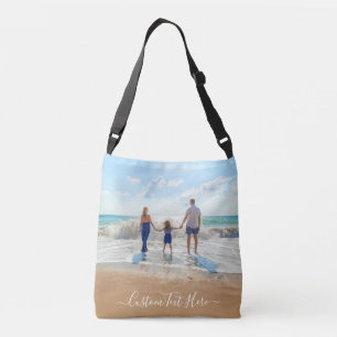 Ajustable Sac croisé photo et texte personnalisé - Votre c