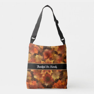 Ajustable Sac Crossbody Feuilles Automne Pour Son Texte Pers